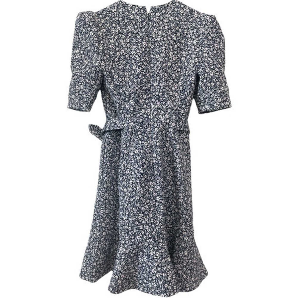 JONATHAN SIMKHAI Evelyn Floral Crepe Dress in Midnight Size 0 - Picture 7 of 8